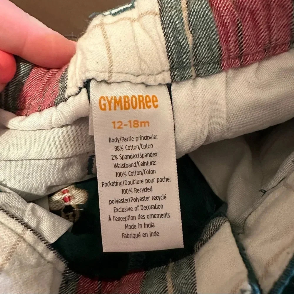 Gymboree Boys Pants Gingerbread Embroidered Pants Size 12-18mo - Picture 3 of 3